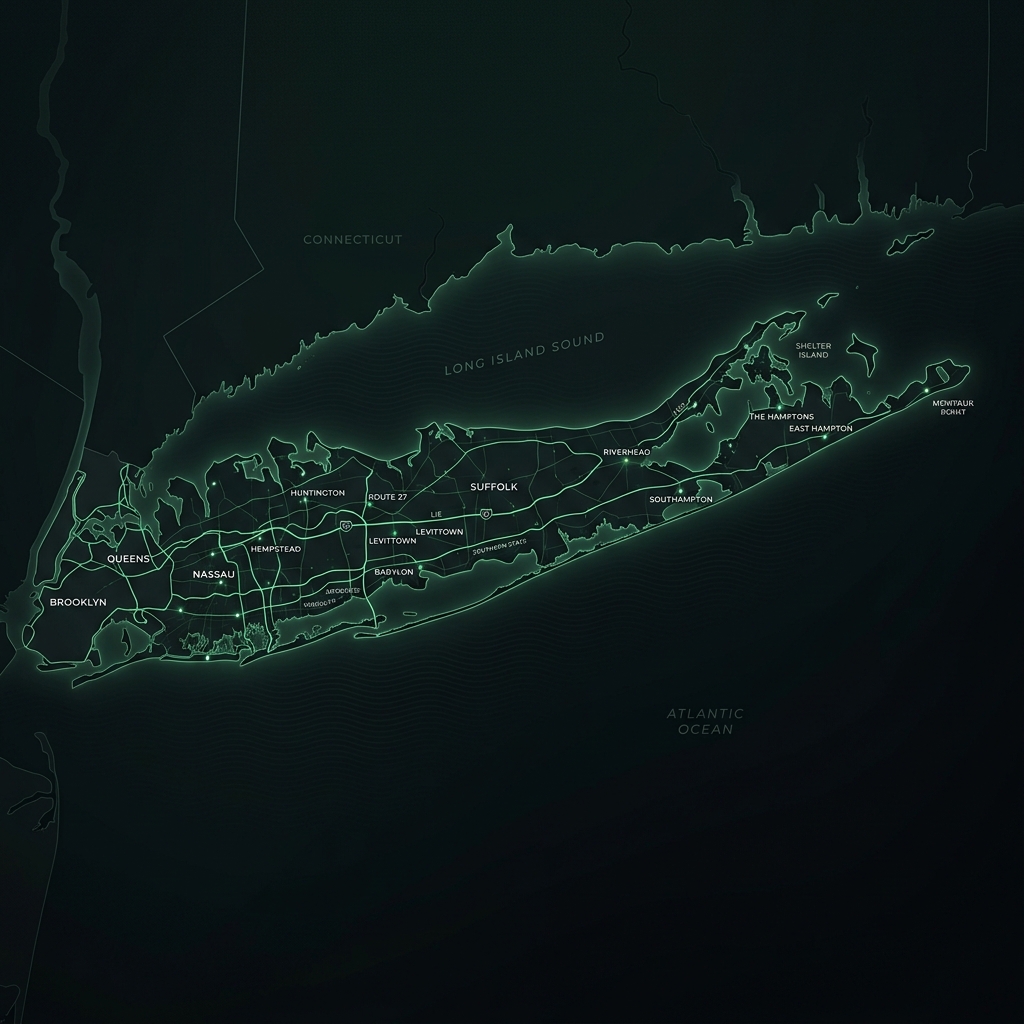 Long Island Service Area Map